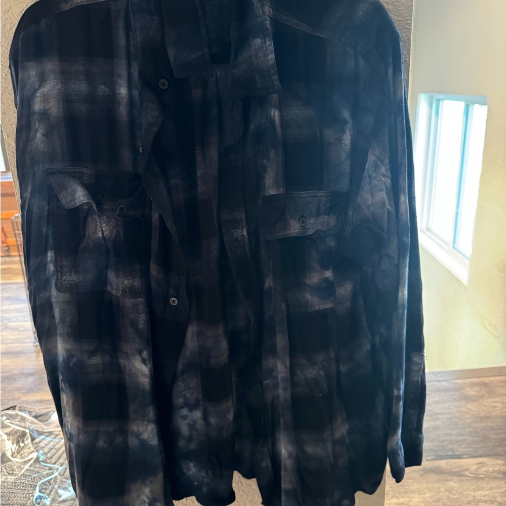 Ksubi Dark Plaid Shirt Jacket